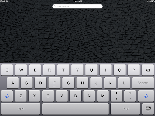 iPad search tool